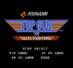 Top Gun - Dual Fighters Title Screen